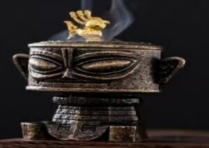 sanxingdui-style Small Coil Incense Burner