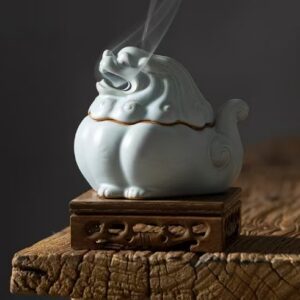 Suanni Ceramic Incense Burner（Milky White）