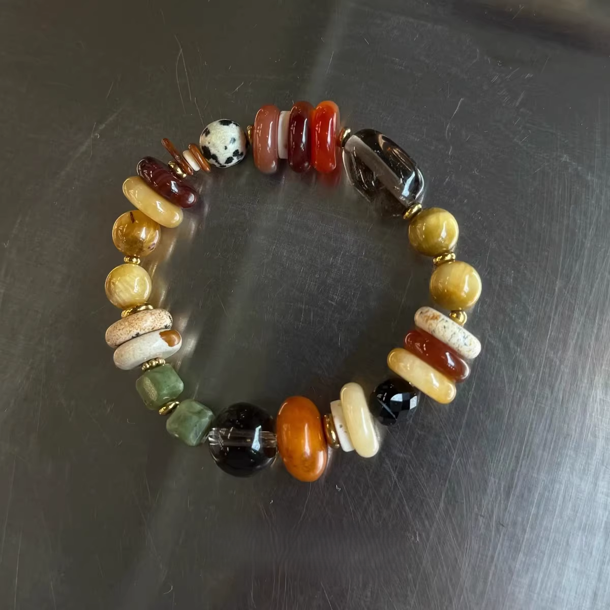 Natural Gemstone "Peace & Smooth Sailing" Bracelet