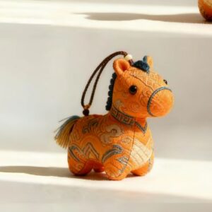 Orange Lucky Pony Charm