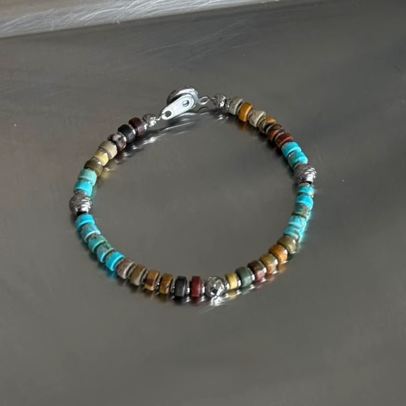 Red and Blue Turquoise Bracelet