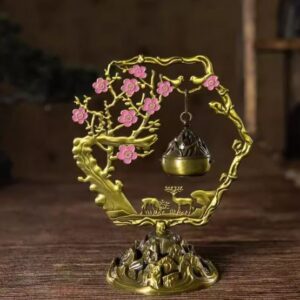 Deer of Fortune Wall Incense Burner - Where Joy Blossoms