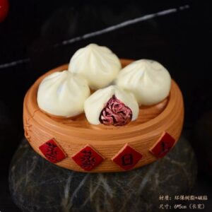 Steamed Buns 'On the Rise' Fridge Magnet