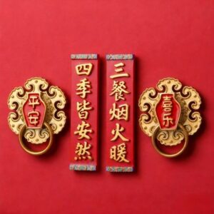 Joy and Peace at Every Meal Fridge Magnet