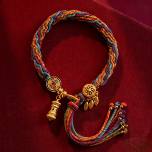 Five-Color Cord bracelet-1