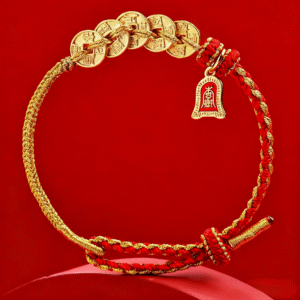 Adjustable Feng Shui Coin Bracelet